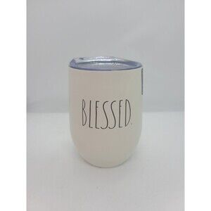 BLESSED Rae Dunn Insulated Stainless Steel Wine Tumbler Stemless Portable 12oz